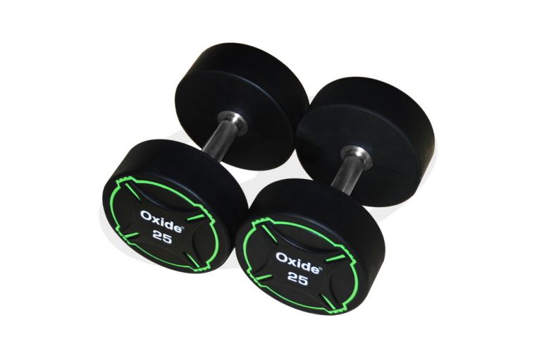 Гантель круглая Oxide Fitness ODB01 полиуретановая 30кг фото 2