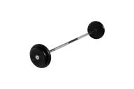 Штанга неразборная MB Barbell с чёрными дисками, 25 мм, 20 кг MB-BarMW-B20