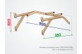 Турник настенный Spektr Sport Фронт, белый фото 2