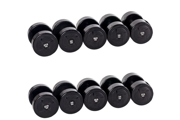 Гантельный ряд ZSO Profi-Fit power 27,5 кг - 37,5 кг (5 пар), шаг 2,5 кг 