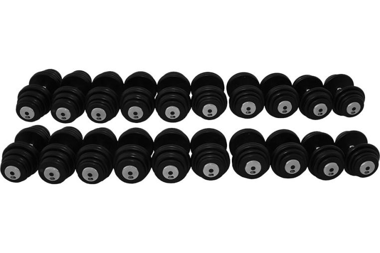 Гантельный ряд ZSO 27,5 кг - 50 кг (10 пар), шаг 2,5 кг 