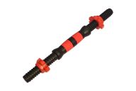 Гриф с гайками пластиковый Sportex (d 25) 36 см E29510 красный