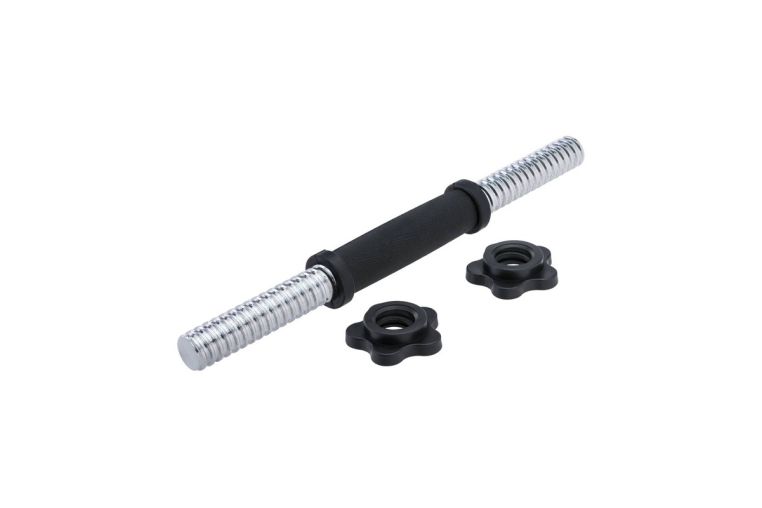 Гриф гантельный d25, l400 Starfit BB-105 металлический, с пластиковыми замками 
