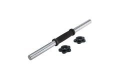 Гриф гантельный D25, L450 Starfit BB-105 замок-гайка пластик
