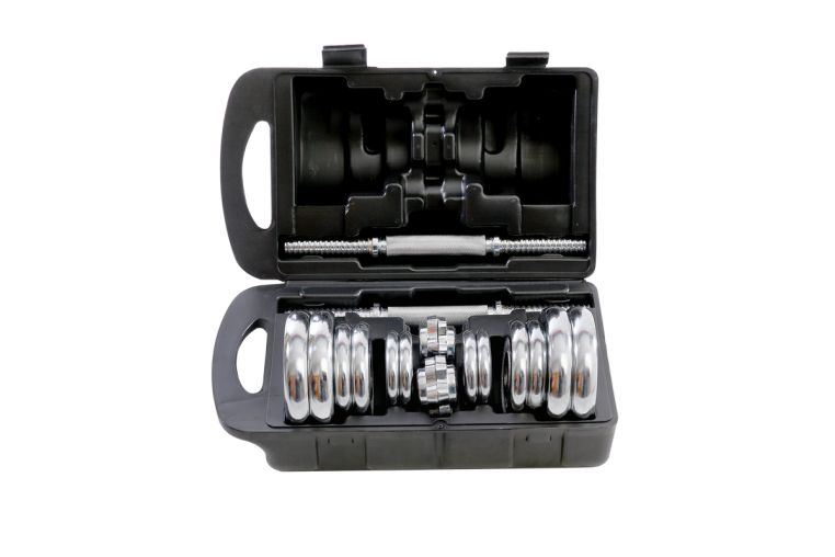 Гантели хромированные Star Fit BB-501, в чемодане (2 шт*10 кг) фото 2