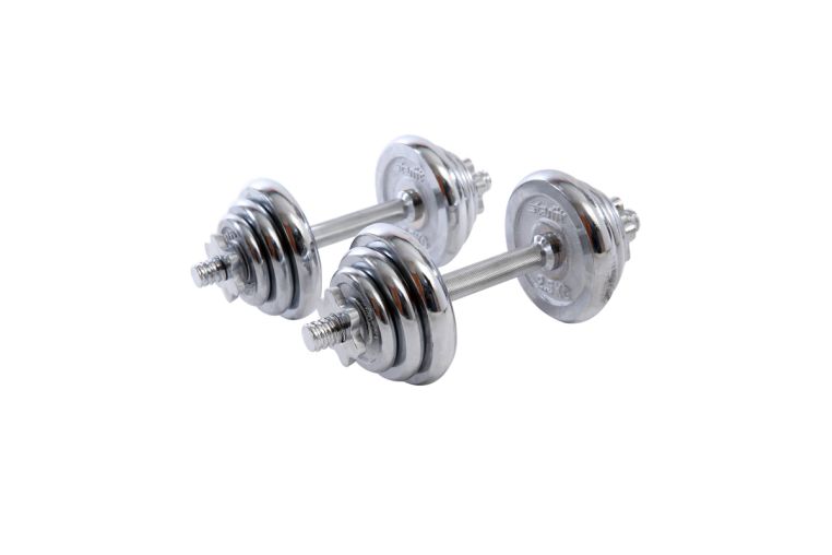 Гантели хромированные Star Fit BB-501, в чемодане (2 шт*10 кг) фото 3