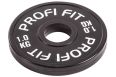 Диск для штанги Profi-Fit каучуковый, черный d-51 1кг фото 1