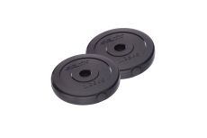 Диск пластиковый 1,25 кг Star Fit BB-203 черный, 2 шт