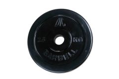 Диск обрезиненный d26мм DFC WP021-26-2,5 2,5кг, чёрный
