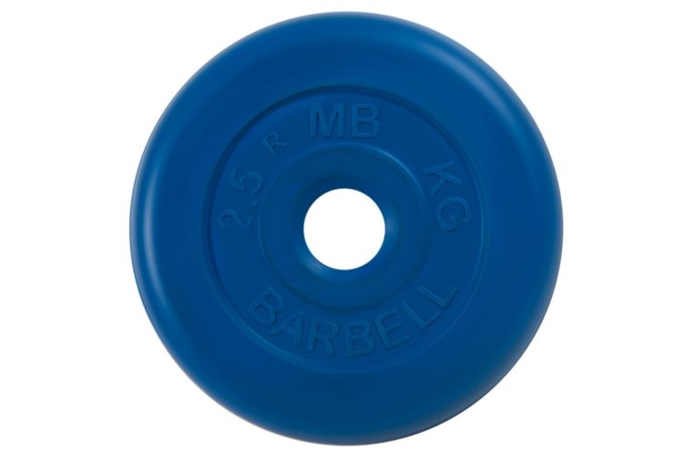 Диск обрезиненный d31мм MB Barbell MB-PltC31-2,5 2,5 кг синий 