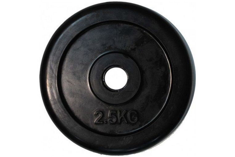 Диск обрезиненный ZSO черный Classic D-26 2,5кг 