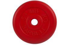 Диск обрезиненный d31мм MB Barbell MB-PltC31-5 5 кг красный