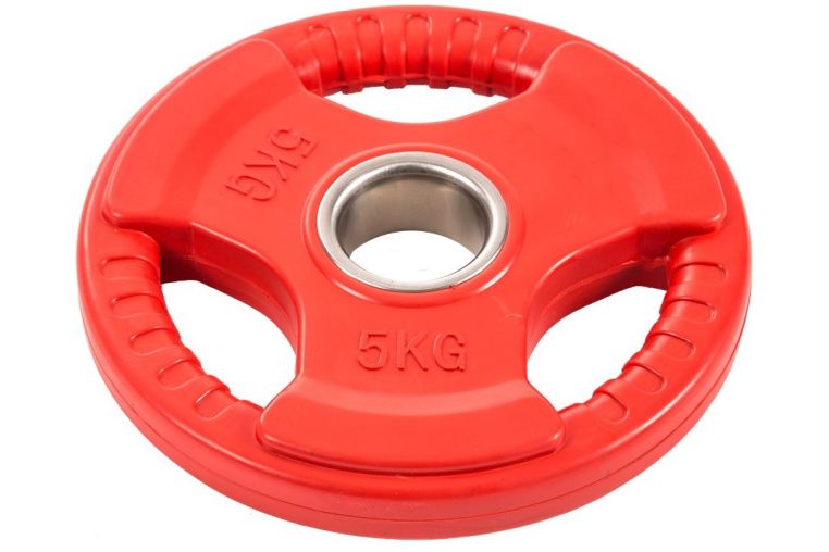 Диск обрезиненный ZSO цветной 3 Handle D-51 5кг фото 1