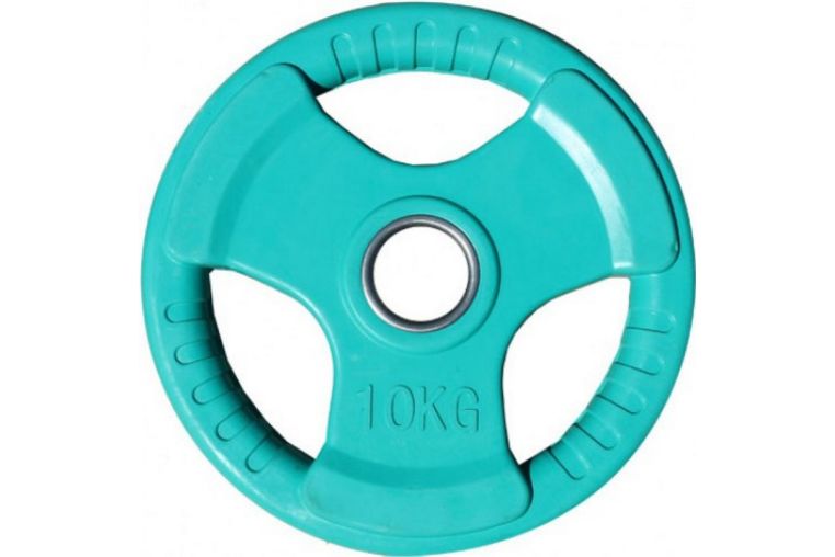 Диск обрезиненный ZSO цветной 3 Handle D-51 10кг 