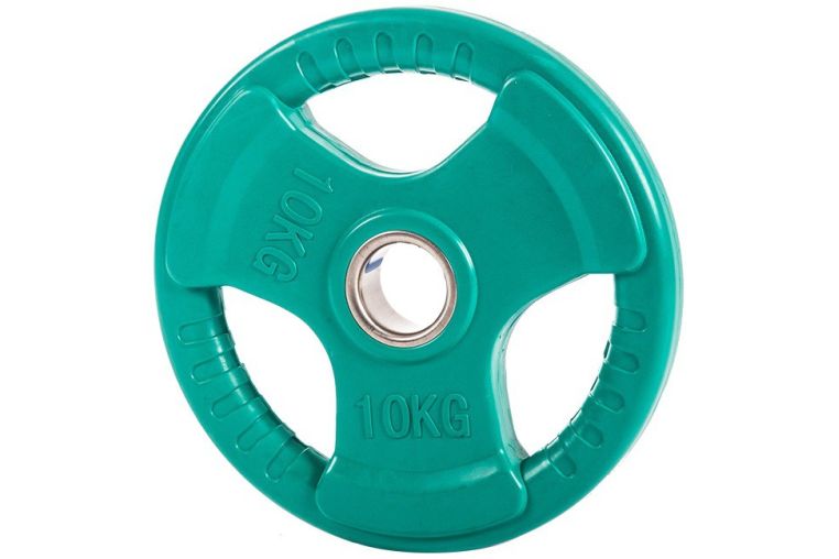 Диск обрезиненный ZSO цветной 3 Handle D-51 10кг фото 3
