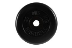 Диск обрезиненный d51мм MB Barbell MB-PltB51 20кг черный