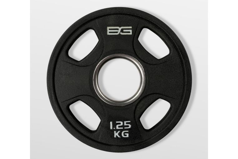 Диск олимпийский обрезиненный 1,25 кг Bronze Gym BG-PA-PL-P012 черный фото 1