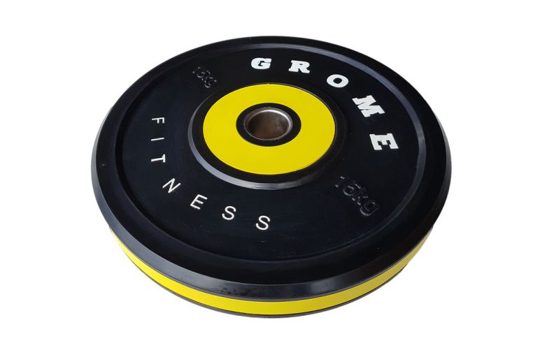 Диск обрезиненный Grome Fitness WP-080 15кг фото 1