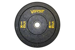 Диск бамперный V-Sport черный 15 кг FTX-1037-15