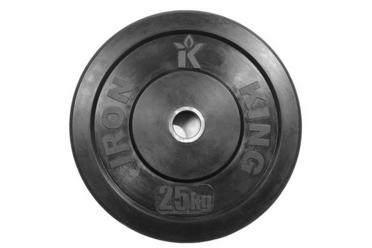 Диск для кроссфита Iron King (бампер) черный D50 мм 25 кг CR 206 