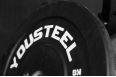 Диск каучуковый для штанги YouSteel тренировочный черный 20кг фото 1