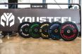 Диск каучуковый для штанги YouSteel тренировочный черный 20кг фото 2