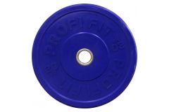 Диск для штанги Profi-Fit каучуковый, цветной, d-51 20кг