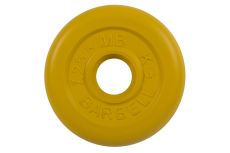 Диск обрезиненный d31мм MB Barbell MB-PltC31-1,25 1,25 кг желтый