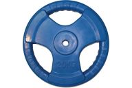 Диск обрезиненный ZSO цветной 3 Handle D-26 20кг