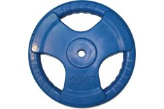 Диск обрезиненный ZSO цветной 3 Handle D-26 20кг