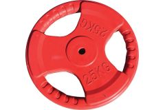 Диск обрезиненный ZSO цветной 3 Handle D-26 25кг