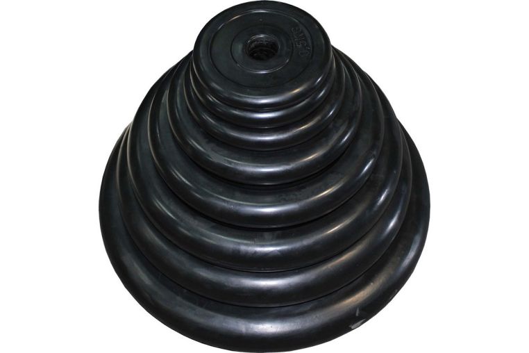 Диск обрезиненный ZSO черный Classic D-26 20кг фото 1