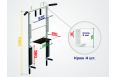 Турник 3 в 1 складной Spektr Sport Workout, серый фото 1