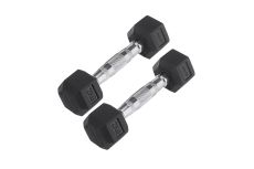 Гантель гексагональная обрезиненная 2 кг Star Fit DB-301 черный, пара