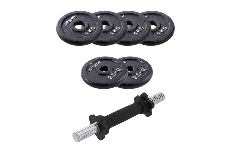 Гантель разборная чугунная 10 кг Star Fit DB-715 в коробке фото 1