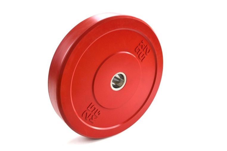 Диск красный 25 кг (диаметр 450 мм) Johns Apolo Bumper 91050 Ø51 
