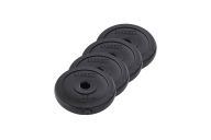 Диск пластиковый 1,25 кг BaseFitt d26 мм BB-203 черный, 4 шт