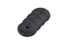 Диск пластиковый 1,25 кг BaseFitt d26 мм BB-203 черный, 4 шт