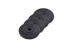 Диск пластиковый 1,25 кг BaseFitt d26 мм BB-203 черный, 4 шт