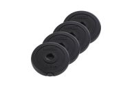Диск пластиковый 0,5 кг BaseFitt d26 мм BB-203 черный, 4 шт
