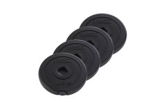 Диск пластиковый 0,5 кг BaseFitt d26 мм BB-203 черный, 4 шт