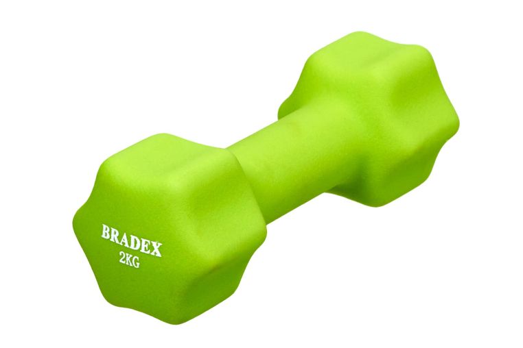 Набор гантелей неопреновых по 2 кг, салатовые, 2 шт Bradex SF 0865 фото 1