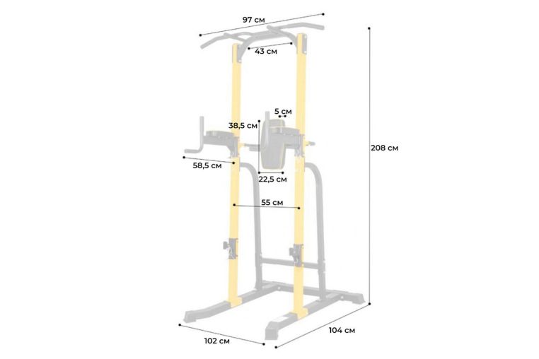 Турник-брусья DFC Power Tower G250 фото 1