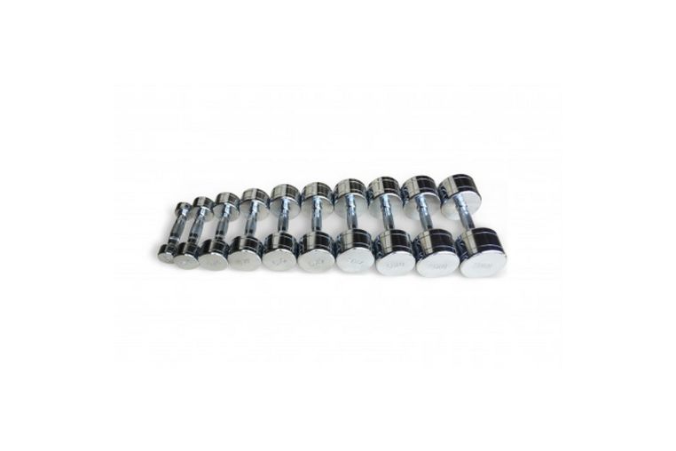 Набор хромированных гантелей Smith Strength (пара) от 1 до 10кг, с шагом 1кг DB124 