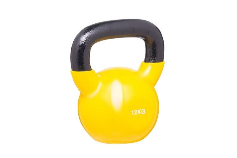Гиря в виниловой оболочке BenCarFitness 12 кг желтый TS-2174/12 фото 2