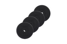 Диск пластиковый 2,5 кг, 4 шт BaseFit BB-203 d26 мм, черный