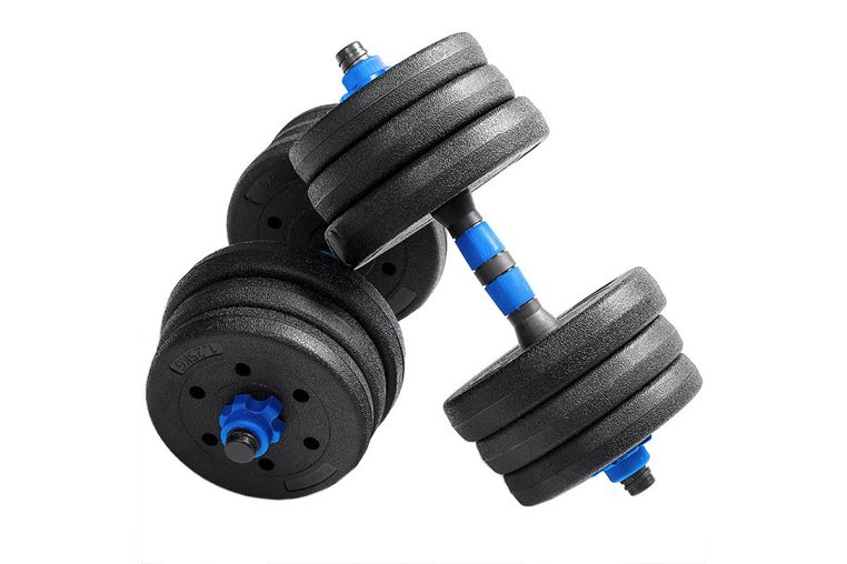 Гантель набор разборный Sportex 2х5кг пластик\цемент B31586 