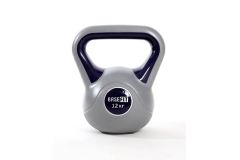 Гиря пластиковая 12 кг BaseFit DB-503 серый\темно-синий