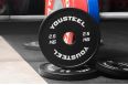 Диск 1,25кг YouSteel каучуковый, тренировочный, черный фото 4