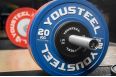 Диск 1,25кг YouSteel каучуковый, тренировочный, черный фото 7